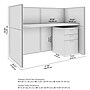 Bush Business Furniture Easy Office 45"H x 61"W Cubicle Panel Workstation, Natural Elm (EOD260SNE-03K)~#|#~5E7BC014-2FED-43C4-B5B3C899BC1DA614_sc7