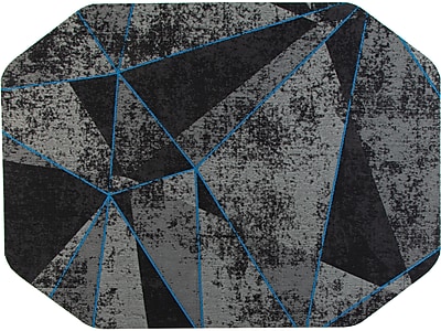 Anji Mountain Rug’d Cracked Ice Carpet & Hard Floor Gaming Chair Mat, 36″ x 48″, Gray/Blue (AMB9100) Simolary simolary.com