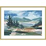 Amanti Art Pastel Lake View I by Ethan Harper Wood Framed Wall Art Print, 41"W x 30"H (A42679040934)~#|#~5E86AE1B-4286-4C32-AEC571F39702E0B1_sc7