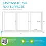 Ghent 4' H x 8' W Enclosed Recycled Rubber Bulletin Board with Satin Frame, 3 Door, Confetti (PA34896TR-CF)~#|#~5E88E12A-C9F3-419C-ABABABCF6F60F2DD_sc7