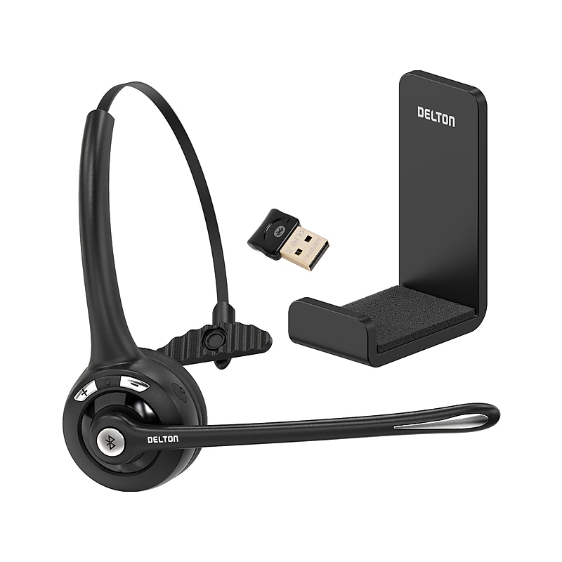 Delton 10X Wireless Noise Canceling Bluetooth Mono On Ear Headset (10XBTDLHSAS1) image 1