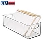 iDESIGN Large Stackable Plastic Storage Bin, 6" x 5"x 16", Clear (70001)~#|#~5E8B49FC-BB1C-473E-9182979804724F54_sc7