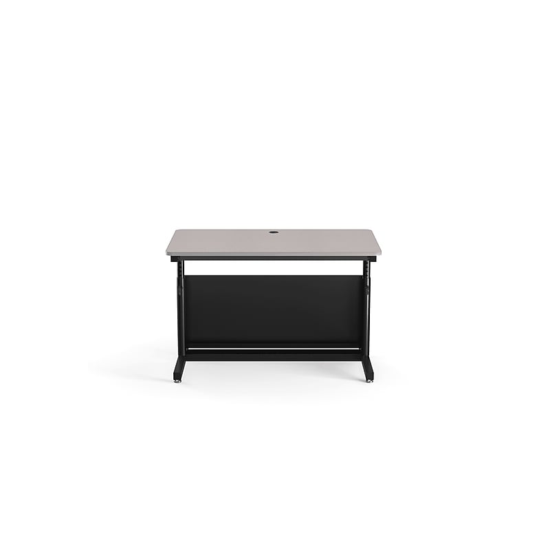 VersaDesk Deluxe 48"W Manual Adjustable Standing Computer Table, Grey/Black (CTL4830-BG) image 1