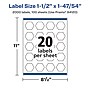Avery Laser/Inkjet Decorative Edge Waterproof Multipurpose Labels, 1.8704"  x 1.5", White, 2000/Box (94120)~#|#~5E8F3F57-74A2-4EA0-AF6EDE9A2524B94C_sc7
