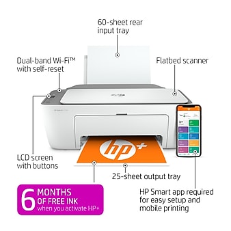 HP DeskJet 2755e Wireless Color All-In-One Inkjet Printer (26K67A)