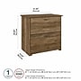 Bush Furniture Cabot 31"W 2-Drawer Lateral File Cabinet, Letter/Legal, Reclaimed Pine, (WC31580)~#|#~5E918176-5C4A-40FE-9DEF3DD892C21B6E_sc7
