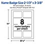 Avery Laser/Inkjet Rectangle Multipurpose Labels, 2-1/3" x 3-3/8", White, 120/Pack (S00-F43)~#|#~5E9255AA-1344-4A91-A8AA303018C957A5_sc7
