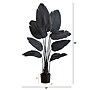 Nearly Natural Artificial Halloween Black Travelers Palm Tree, 4' (T5228)~#|#~5E9312A0-1774-4078-A65732D10B91ED2C_sc7