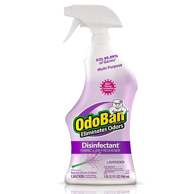 OdoBan Air Freshener & Deodorizer Spray, Lavender Scent, 32 oz. (910101-Q6) image 1