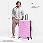 InUSA Endurance 33.27" Hardside Suitcase, 4-Wheeled Spinner, TSA Checkpoint Friendly, Pink (IUEND00XL-PNK)~#|#~5E995342-A930-4FB7-842B7E5E5104C0DC_sc7