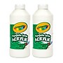 Crayola Portfolio Series Acrylic Paint, White, 16 oz., 2/Bundle (BIN204016432-2)~#|#~5E9B82C5-06F9-4AB9-B6031D16753023F3_sc7