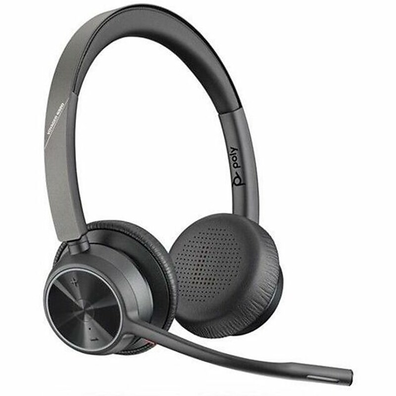 Poly Voyager 4300 UC USB-C Noise Canceling Bluetooth Stereo Phone & Computer Headset, MT Certified (7E2M2AA#ABA) image 1