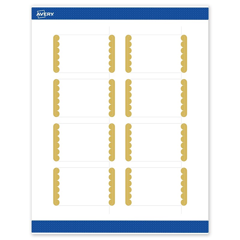 Avery Laser/Inkjet Rectangle Multipurpose Labels, 2" x 3", White, 80/Pack (S00DJY) image 1