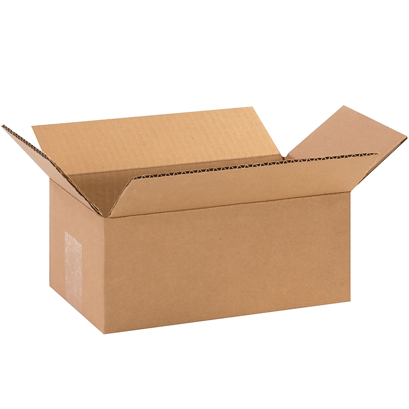 10" x 6" x 4" Shipping Boxes, 32 ECT, 25/Pack (1064) image 1