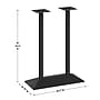 Flash Furniture Palis 30.5"H Double Column Table Base, Steel/Cast Iron, Black (XUDGTB002OUTBLK)~#|#~5EA58784-1BC0-4B89-920839C81C61D0A4_sc7