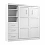 Bestar Pur Space-Saving Murphy Bed and Shelving Unit with Drawers, White (26868-17)~#|#~5EAF856E-AD1C-4671-9D80ACC6D24E04A5_sc7