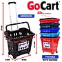 Dbest GoCart Grocery Shopping Cart Laundry Basket on Wheels, Black (01-520)~#|#~5EAFB7AD-3098-422C-A648092CCE68DF4A_sc7