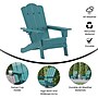 Flash Furniture Newport Adirondack Chair with Cup Holder, Blue (LEHMP104410BL)~#|#~5EB43DB1-4AA7-4AAF-A07C868000E1DBE1_sc7