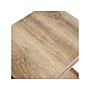 Household Essentials Jamestown 18"W x 17"D Laminate Side/End Table, 2 Shelves, Coastal Oak/White (8230-1)~#|#~5EB53E1F-D85C-4690-B8E2CE4E2F76C6D8_sc7
