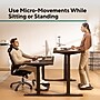 Workplace 2.0 55"W Electric Rectangular Adjustable Standing Desk with Micro Movements, Espresso (WP63152)~#|#~5EB6FE0C-1708-4D84-B3B45F8A0EB6BD7F_sc7