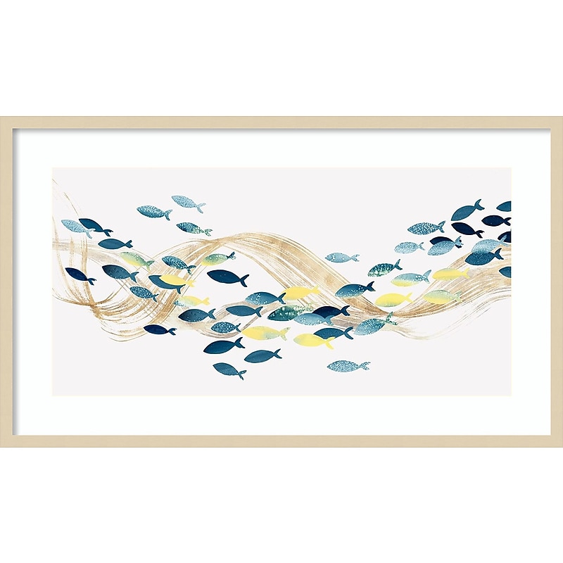 Amanti Art Under Water Sea Life by Isabelle Z Wood Framed Wall Art Print, 41" x 24" (A42675536683) image 1