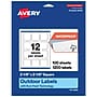 Avery Square Laser Multipurpose Labels, 2-1/8" x 2-1/8", White, 1200/Box (19479399479)~#|#~5EBB6A42-4A80-484C-961B00AF1E085C91_sc7