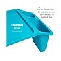 Mind Reader 10.75" x 22.25" Plastic Kids' Lap Desk Activity Tray, Blue, 2/Pack (2KIDLAP-BLU)~#|#~5EBEC38F-11AF-4833-847A93CAE71DAD7B_sc7