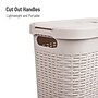 Mind Reader 10.57-Gallon Laundry Hamper with Lid, Plastic, Ivory (40HAMP-IVO)~#|#~5EC6304F-F690-4E36-A4F2EC548125F879_sc7