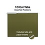 Staples® 95% Recycled Hanging File Folders, 1/3-Cut Tab, Letter Size, Standard Green, 25/Box (ST116806/116806)~#|#~5EC89FA8-CEF4-421E-AD576E55BC0BB8C8_sc7