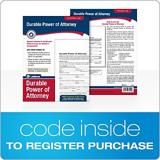 Adams Durable Power of Attorney Legal Form Kit 11"L x 8.5"W Each (ABF LF205)~#|#~5EC95F18-28A1-4B46-9D5C394AED94756E_sc7