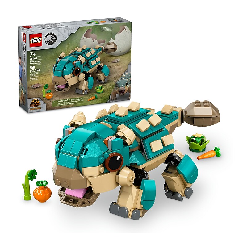 LEGO Jurassic World Baby Bumpy: Ankylosaurus, 358 Pieces (76962) image 1