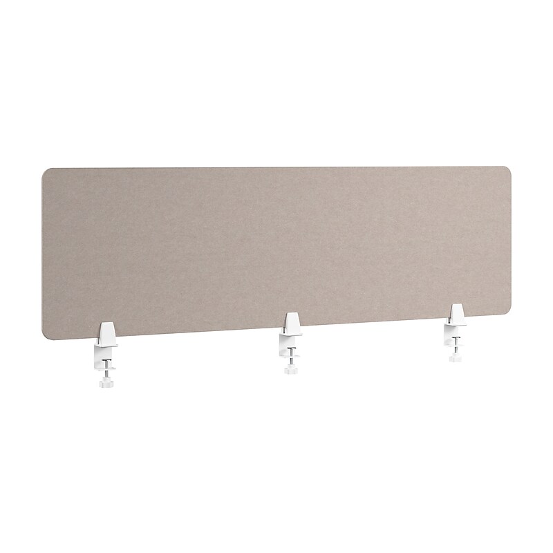 Bush Business Furniture Fabric Privacy Panel, 18"H x 58"W, Warm Beige (PSP158WB-03) image 1