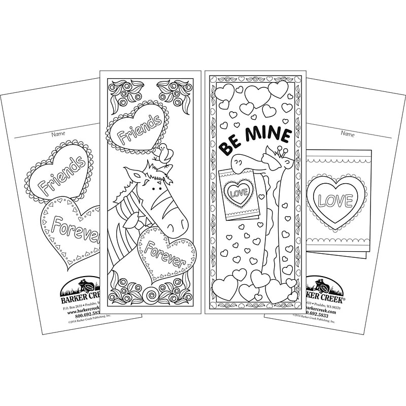 Barker Creek Celebrate Valentine's Day Bookmark Set, 60/Pack (LL2197) image 1
