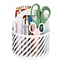 Mind Reader 4-Compartment Rotating Metal Desk Organizer, White (MOSBASK-WHT)~#|#~5ED44DF6-D253-40E0-B362D8E032D5BC52_sc7