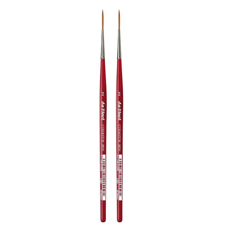 da Vinci COSMOTOP-SPIN Mixed Media Synthetic Bristle, Rigger Brushes, 2/Pack (DVXVA12802-2) image 1