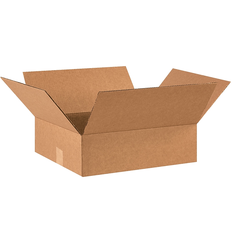 14" x 12" x 3" Shipping Boxes, 32 ECT, 25/Bundle (14123R) image 1