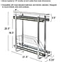 Household Essentials Glidez Multipurpose Chrome-Plated Steel Pull-Out/Slide-Out Storage Organizer, 2-Tier Design (HE1075)~#|#~5EDA7418-E520-4923-BA7986DCF27CC6F1_sc7