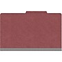 Medical Arts Press Pressboard Classification Folder, 1 Divider, 2" Expansion, Legal Size, Dark Red, 10/Box (DV-T52-14-3ARD)~#|#~5EDCD607-320A-4E4C-A9E655365454C491_sc7