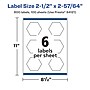 Avery Laser/Inkjet Decorative Edge Waterproof Multipurpose Labels, 2.8906"  x 2.5", White, 600/Box (94121)~#|#~5EDD0010-5C60-4E00-8D4495F9EF926860_sc7