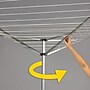 Household Essentials Aluminum Umbrella Clothes Dryer with Rotary Outdoor Laundry Rack and Geometric Frame (HH1600)~#|#~5EDF39F5-B524-4506-AE7E33FFB5F3C610_sc7