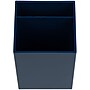 JAM PAPER Plastic Pen Holder, Navy Blue (341nas)~#|#~5EE36A4B-3F49-45E5-BD0E0D5D01C79B19_sc7