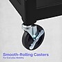 Luxor LEADER 3-Shelf Adjustable Media Utility Cart with Locking Cabinet, Black (AVJ42C)~#|#~5EEC4729-CD13-4B5C-842E1C1197342710_sc7