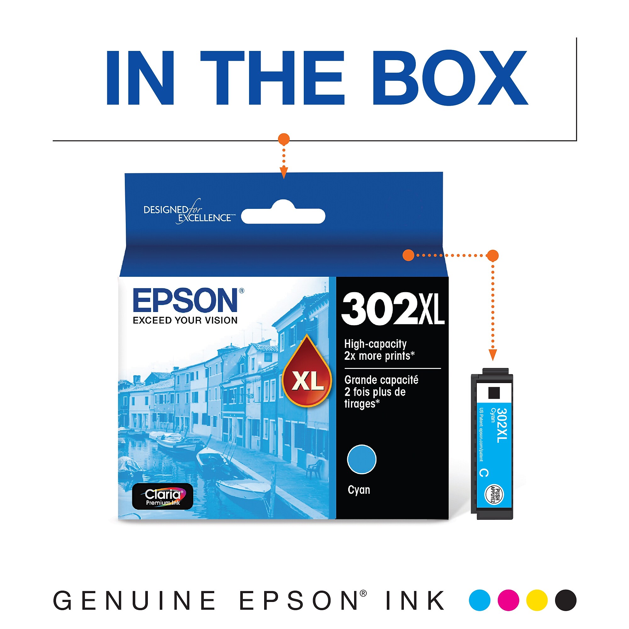 Epson T302XL Cyan High Yield Ink Cartridge Sansujyuku sansujyuku.com