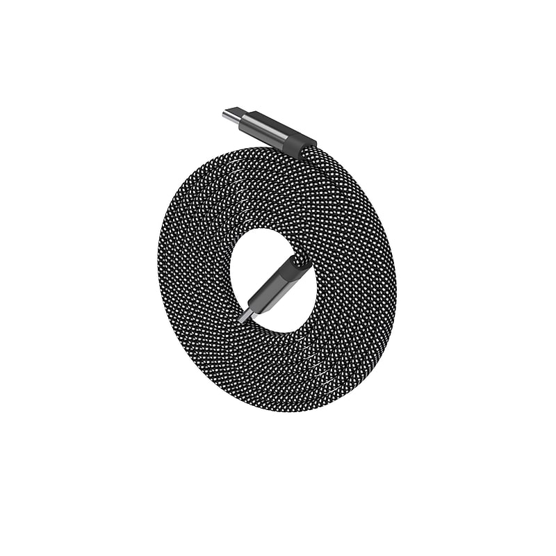 Function101 NEAT CABLE Magnetic USB-C Charging Cable, 4.9 ft., Black (F101-LCBL5) image 1