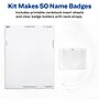 Avery Hanging Style Laser/Inkjet Name Badge Kit, 3" x 4", Clear Holders with White Inserts, 100/Box (74459)~#|#~5EF26F88-5177-43DE-9ADF71ACA3AF3F7D_sc7