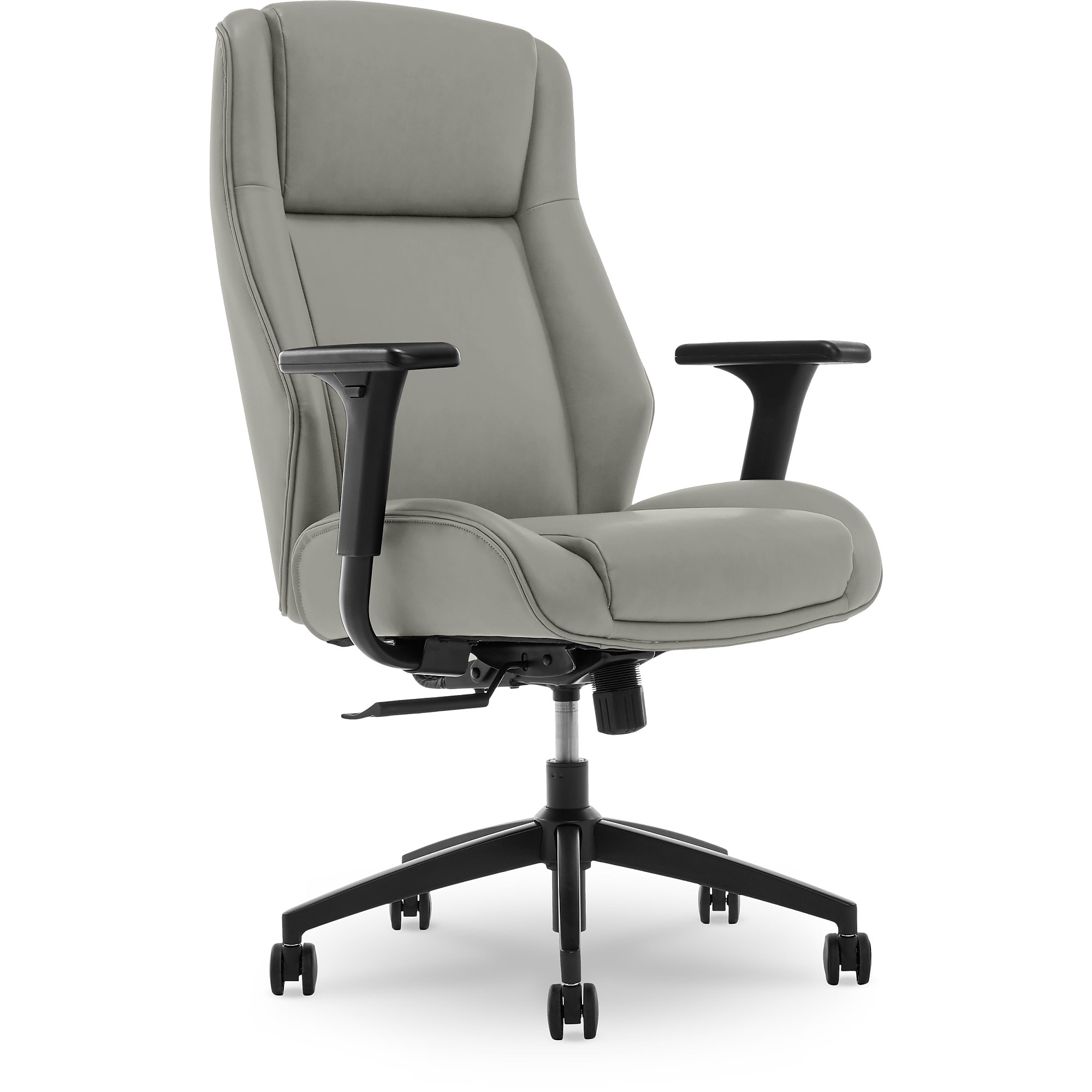 Thomasville Furniture Darius Ergonomic Bonded Leather Swivel Executive Chair, Gray (51490-GRY) Sansujyuku sansujyuku.com