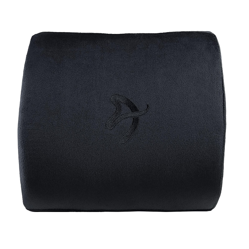 Arozzi Lumbar Support Pillow, Black Velour (AZ-LUMBAR-BV) image 1