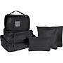 G Force 6-Piece Fabric Travel Pouch Set, Water Resistant, Black (27105-BLACK)~#|#~5EFC6930-9574-4249-BA2194346C670058_sc7