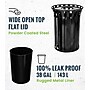 Alpine Industries Metal Outdoor Trash Can with Flat Lid and Liner, 38 Gallon, Black (479-38)~#|#~5EFE27F2-94A2-4956-8E62032EFEF0014B_sc7