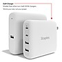Staples TECH GaN USB-A/USB-C Wall Charger with Cable, 100W, White (ST62314)~#|#~5F05F216-F4AE-4844-A91D4C003B43C819_sc7